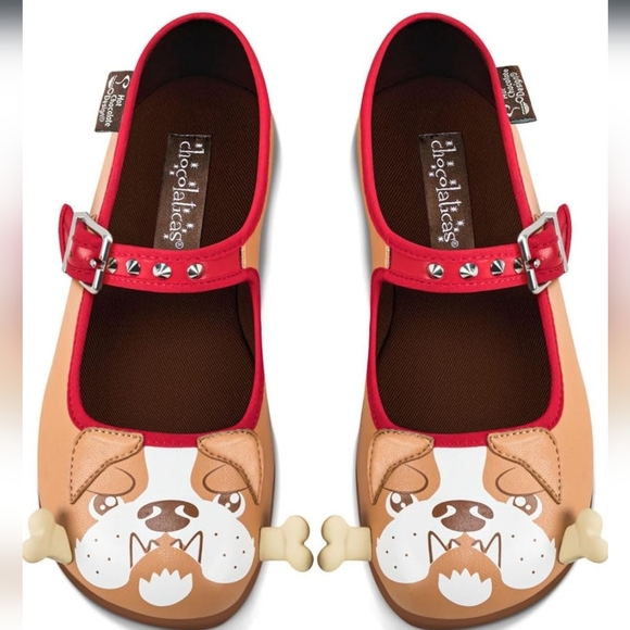 Chocolaticas® Bulldog Women's Mary Jane Flat - Picture 1 of 8